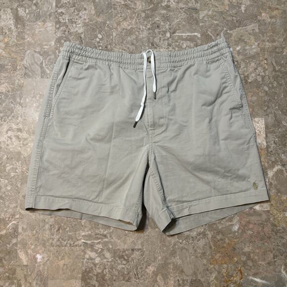 Polo Ralph Lauren Shorts Mens Large Beige Tan Prepster Stretch Classic Fit - Picture 1 of 9